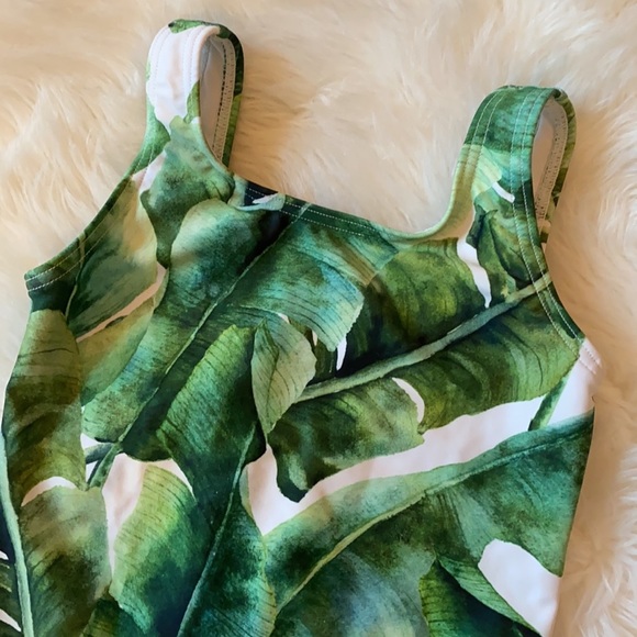 🎉 Host Pick 🎉 EUC Small I Love Plum Tropical Leaves Swimsuit!🍃 - Picture 5 of 13